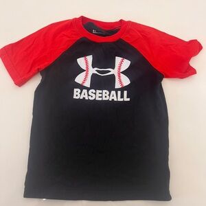 Under armor boys, baseball T-shirt, size 6